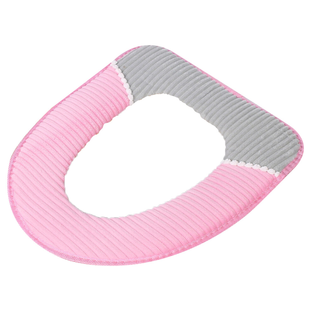 Reusable Toilet Seat Cover For Winter Warmth, Soft Plush Fabric Toilet Seat Warmer, Easy Install And Machine-Washable, Universal Fit For Round And Elo 9135470837076