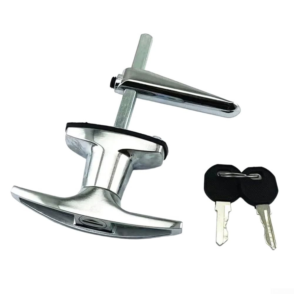 Garage Door Thandle Lock Kit Zinc Alloy With 2 Keys Model B For Trailer And Caravan Canopy 9323874286594