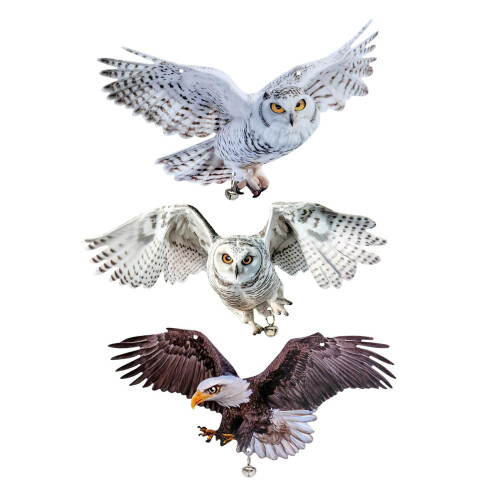 Reflective Garden Owl Statues with Waterproof Design-Style A 2