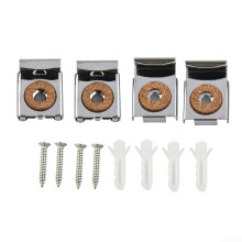 Mirror Mounting Hardware For Frameless Mirrors Hanger Clamps Chrome Finish