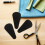 6Pièces Protection Ciseaux PU Cuir Noir Durable Facile À 7