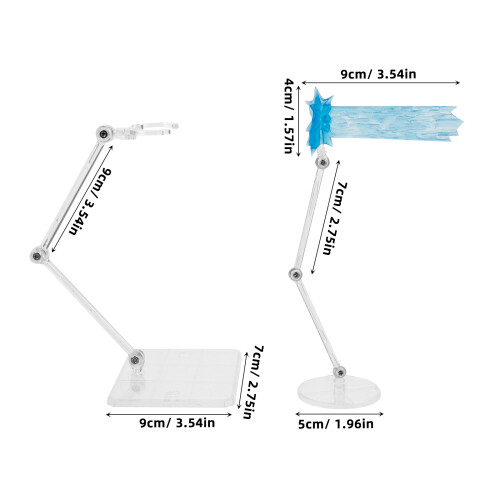 1 Set Support Pour Figurine Socle En Plastique 1