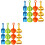 2 Sets Kinderstrand Speelgoed Plastic Hark Zandzeef 5