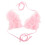 Roze Dames Camisole Met V-Hals En Strik Knoop Polyester 1