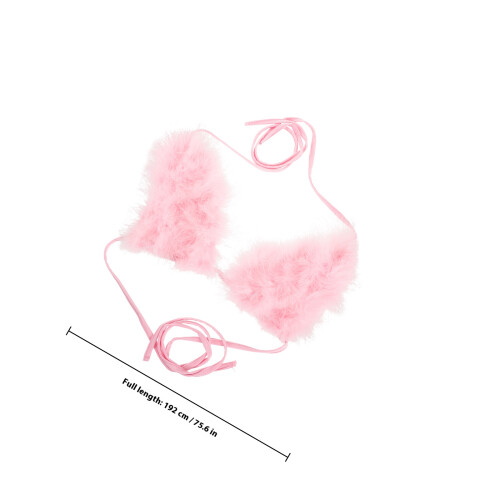 Roze Dames Camisole Met V-Hals En Strik Knoop Polyester 1