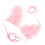Roze Dames Camisole Met V-Hals En Strik Knoop Polyester 9
