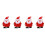 4 Stuks Opwindbare Kerstman Speelgoed Feestcadeau 6