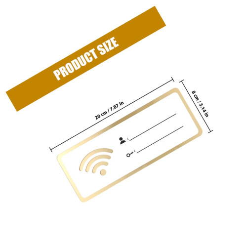 2 St Acryl Wifi- Lösenordsskylt Bräde 1
