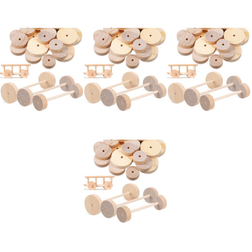 4 Sets Wielen En Kit Onafgewerkte Blanks Craft Accessoires 2