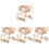 4 Sets Wielen En Kit Onafgewerkte Blanks Craft Accessoires 2