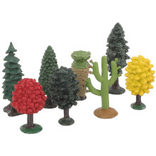 3Sets Synthetische Boom Decor Diverse Kleuren Realistisch Model