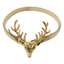 1Pc Christmas Style Metal Curtain Buckle Deer Head Ring