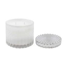 Desire Crystal Silver Soy Candle Jar - Fresh Linen