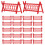 40 Stuks Miniature Fee Omheining 7,5 Cm Prikbord Buiten 10