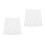 2St Witte Half Slip Rokje Kant Elastisch Dames Comfortabel 4