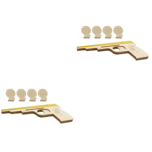 2 Sets Schietspeelgoed Met Rubberen Band Voor Kinderen 2