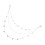 2St Metalen Witte Ketting Met Design En Dames 1
