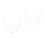2St Metalen Witte Ketting Met Design En Dames 7