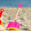 2 Draagbare Plastic Kinder Schoppen Voor Strand, Sneeuw, 5