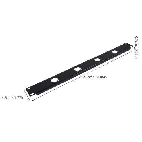 Xlr Panel Mount: 1U 4 Poort Audio Patchpanel Scharnierende 1