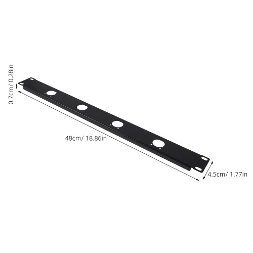 Xlr Panel Mount: 1U 4 Poort Audio Patchpanel Scharnierende 2