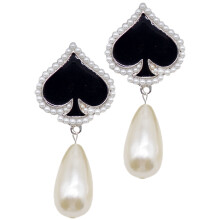 5Paare Damen Dangle Ohrhänger Poker Karten Design Schmuckstücke