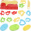 62 Stks Diy Gekleurde Tools Plasticine Vormen Kinder Speelgoed 2