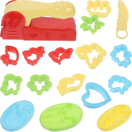 62 Stks Diy Gekleurde Tools Plasticine Vormen Kinder Speelgoed 1
