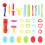 62 Stks Diy Gekleurde Tools Plasticine Vormen Kinder Speelgoed 8
