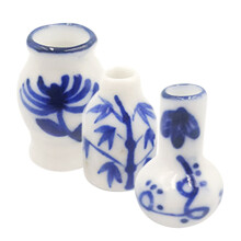 Vase Keramik Deko 3-teilig Mini Ornament