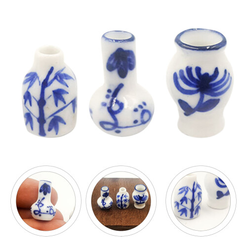 Vase Keramik Deko 3-teilig Mini Ornament 2