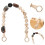 3St Handtas Vervangketting Resin Retro Multi Decoratief 10