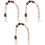 3St Handtas Vervangketting Resin Retro Multi Decoratief 3
