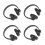 4Stk Einfaches Mini Kopfhörer Puppenhaus Headset Modell 6
