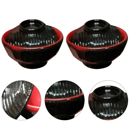 Mini Japanische Schale Mit Deckel, 2 Sets Für 2