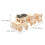 Diy Trein Speelgoed 3D Model Kit Educatief Bouwset Ongeverfd 3