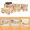 Diy Trein Speelgoed 3D Model Kit Educatief Bouwset Ongeverfd 8