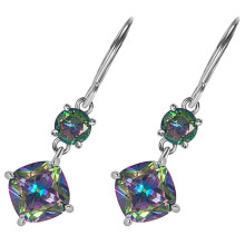 3Paare Zirkonia Ohrringe Damen Bunt Party Schmuck Elegant