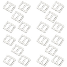 50St Stevige Transparante Webbing Buckle Slider Voor Rugzak En Riem