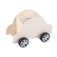 Holz Auto Geformte Spardose Kreative Münzbank Diy Lernspielzeug