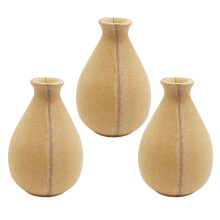 3Stk Holz Vase Diy Bemalte Ton Vase Retro Blumen Vase Für Kinder