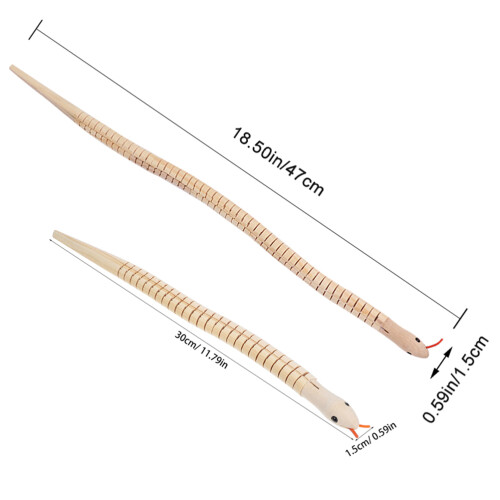 9 Piezas Serpientes Mecedoras De Madera Flexible Para Pintar 2