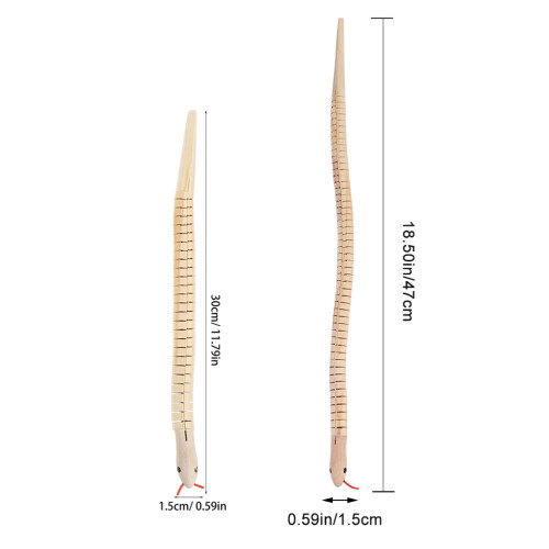 9 Piezas Serpientes Mecedoras De Madera Flexible Para Pintar 1