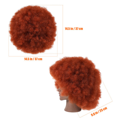 Afro Peluca Corta Sintético Resistente Para Mujeres 1