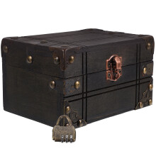 Holz Vintage Schmuckkästchen Retro Aufbewahrungsbox