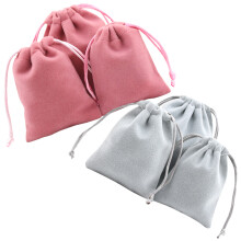 6Ud Bolsas Con Cordón Pequeñas Para Joyas Y Regalos De