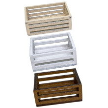 3Stk Mini Hausaufbewahrungskorb Modell Holzkorb