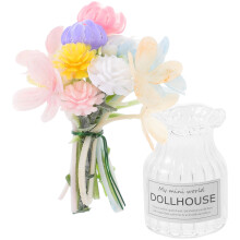 Miniaturblume In Topfmodell Puppenhaus Mit