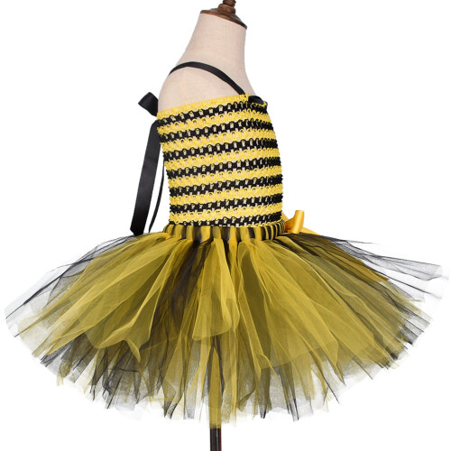Bee Cosplay Rock Mit Haar Für 3-4 Jährige 1