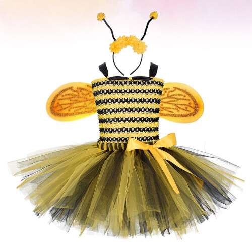 Bee Cosplay Rock Mit Haar Für 3-4 Jährige 2